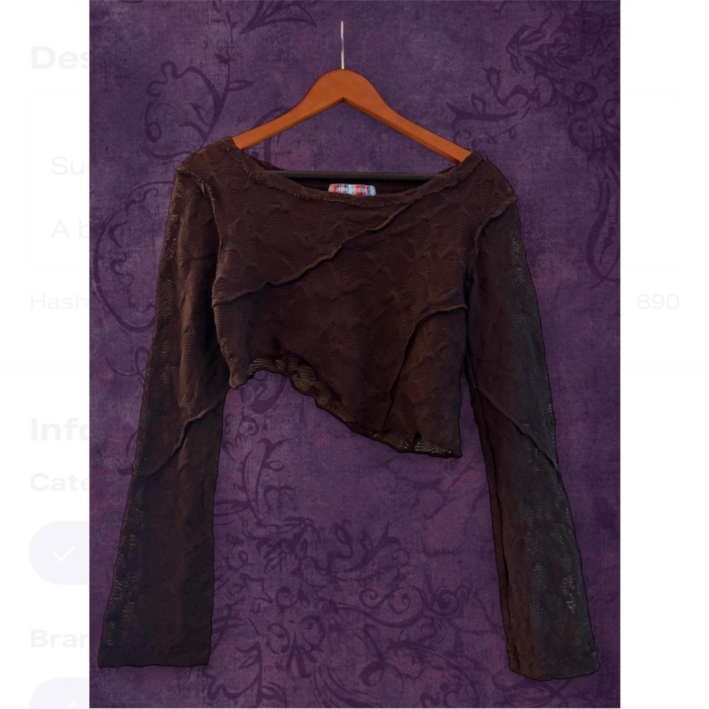 Urban Outfitters Lace Asymmetrical Top